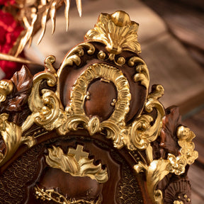 Decoracao_Tres_Coracoes_Sagrados_em_Madeira