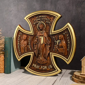 Imagem_de_Nossa_Senhora_da_Cruz_em_Madeira_Arte_Sacra_Catolica