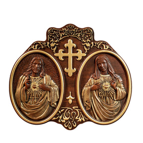 Placa_dos_Tres_Coracoes_Sagrados_em_Madeira