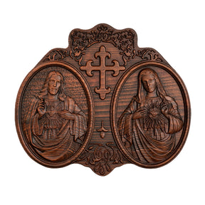 Placa_dos_Tres_Coracoes_Sagrados_em_Madeira