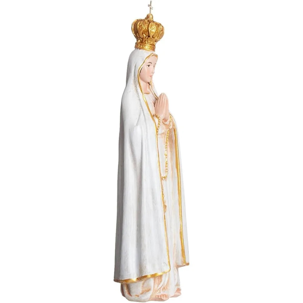 1Set Roman Joseph's Studio 17cm Our Lady of Fatima Figure Statue Religious Statue Sculpture Virgin Mary Religious Decoration