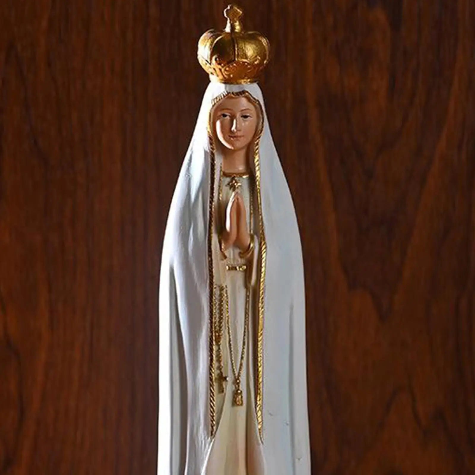 Resin Mary Figure Our Lady of Grace Statue Figurine Catholic Religious Ornaments Collecttion Gift, for Decor Home Painted Crafts