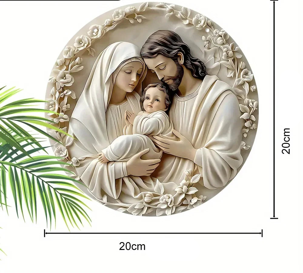 Placa Decorativa Fé em Família